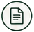 Outlined circular document/page icon used beside the featured explainer strip.