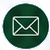 White outlined envelope on a dark green circular badge in the newsletter strip.